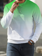 New Autumn/Winter Long-Sleeve Printed Crewneck Sweatshirt for Men - Mixed Color 2