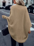 New Autumn And Winter Collection of Popular Casual Fashion Loose And Easy Versatile Elegant Retro Long-Sleeve Shawl Women'S Cardigan Top - Khaki