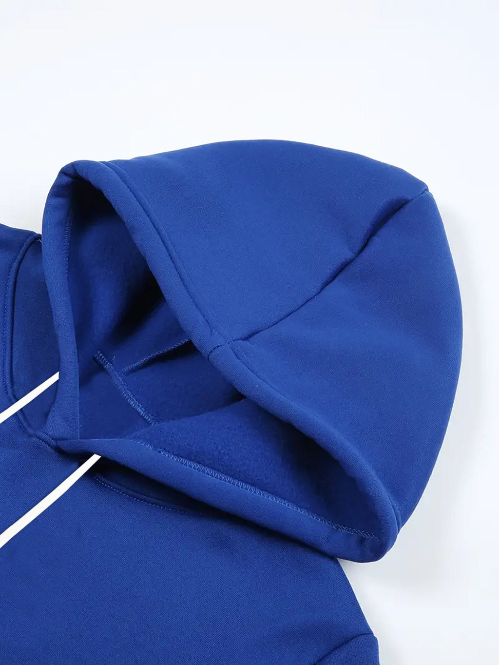 Dark and Edgy Style Hooded Sweatshirt, Featuring a Reimagined Clown Portrait Print with a Graffiti-like Texture That Exudes a Street Vibe. Packed with Streetwear Brand Attributes, It Unleashes a Free-spirited Aura and Is Unisex for Both Men and Women - Blue
