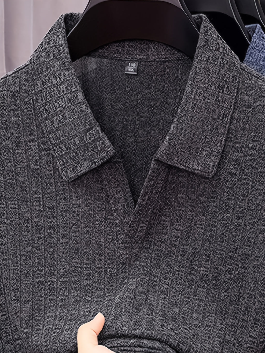 Men's Summer Lapel Polo Shirt, Slim Fit Straight Cut, Highly Forgiving Fit, Sculpts Waist and Abdominal Lines, Clean and Crisp Upper Body; Suitable for Various Occasions Including Daily Casual, Light Business Commuting, and Outdoor Outings - SINBOS - Deep Grey