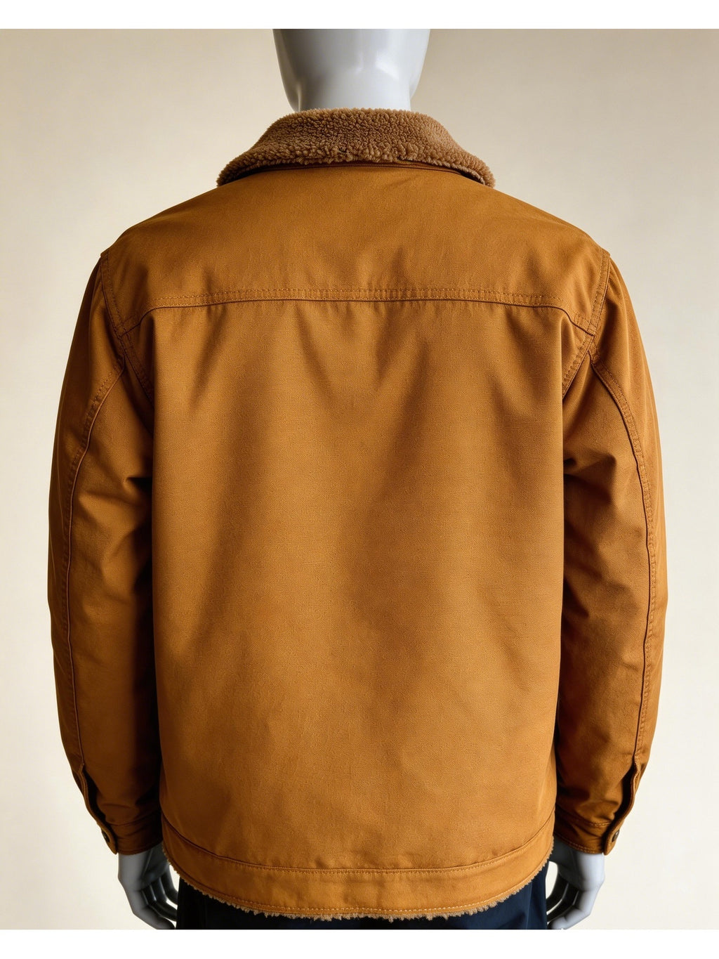 2026 European American New Men'S Outing Fashion Trendy Fleece Warm Jacket Coat - Coffee Color