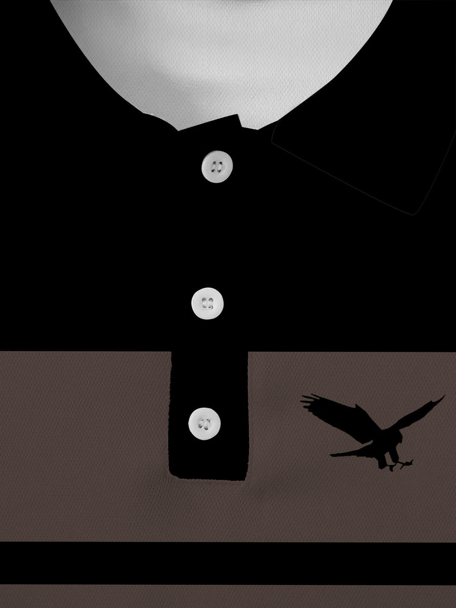 Men's Casual Long-Sleeve Polo Shirt, Versatile Spring/Autumn Lapel Slim-Fit Inner Top - Mix color 5