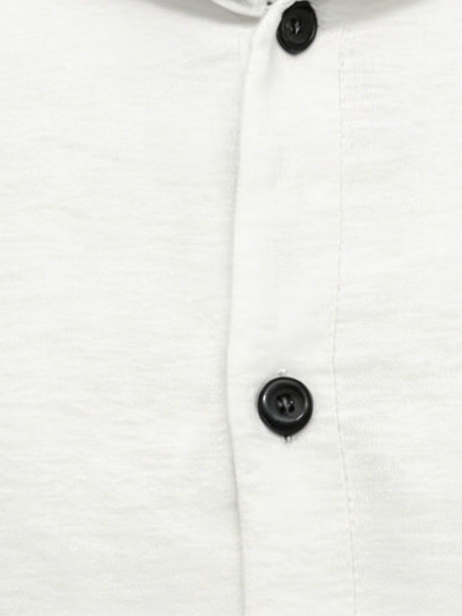 Men's Hooded Long-sleeve Shirt with a Unique Drawstring Hood Design, Breathable Fabric, and a Loose, Comfortable Fit, a Simple and Versatile Top for Casual Attire - White