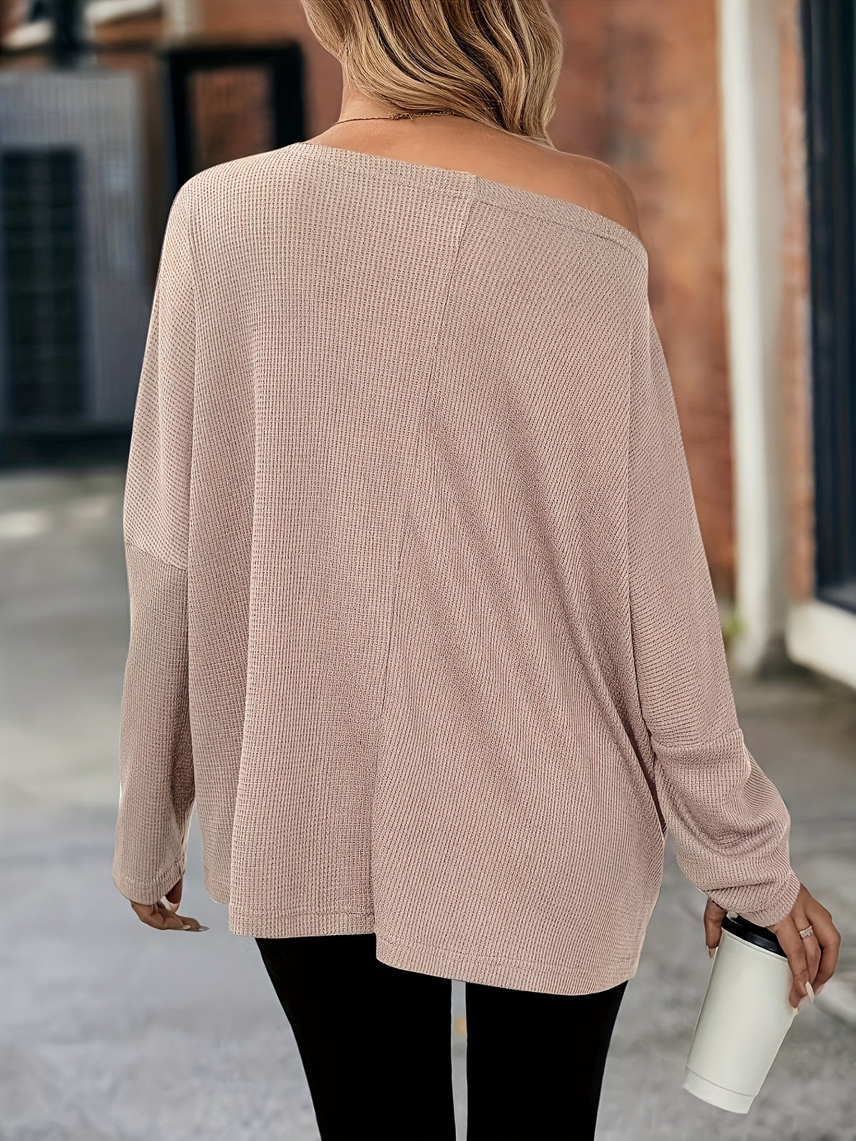 Targeted Women'S Casual Fashion Long-Sleeved Top - Khaki