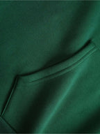 RBWY Unisex Autumn/Winter New Arrival, Fashionable and Trendy -Lined Hooded Couple's Sweatshirt, Casual Drawstring Hoodie, Long Sleeve Hooded Heat-Transfer Print Japanese Sweatshirt,  Trendy Letter Print - Dark Green