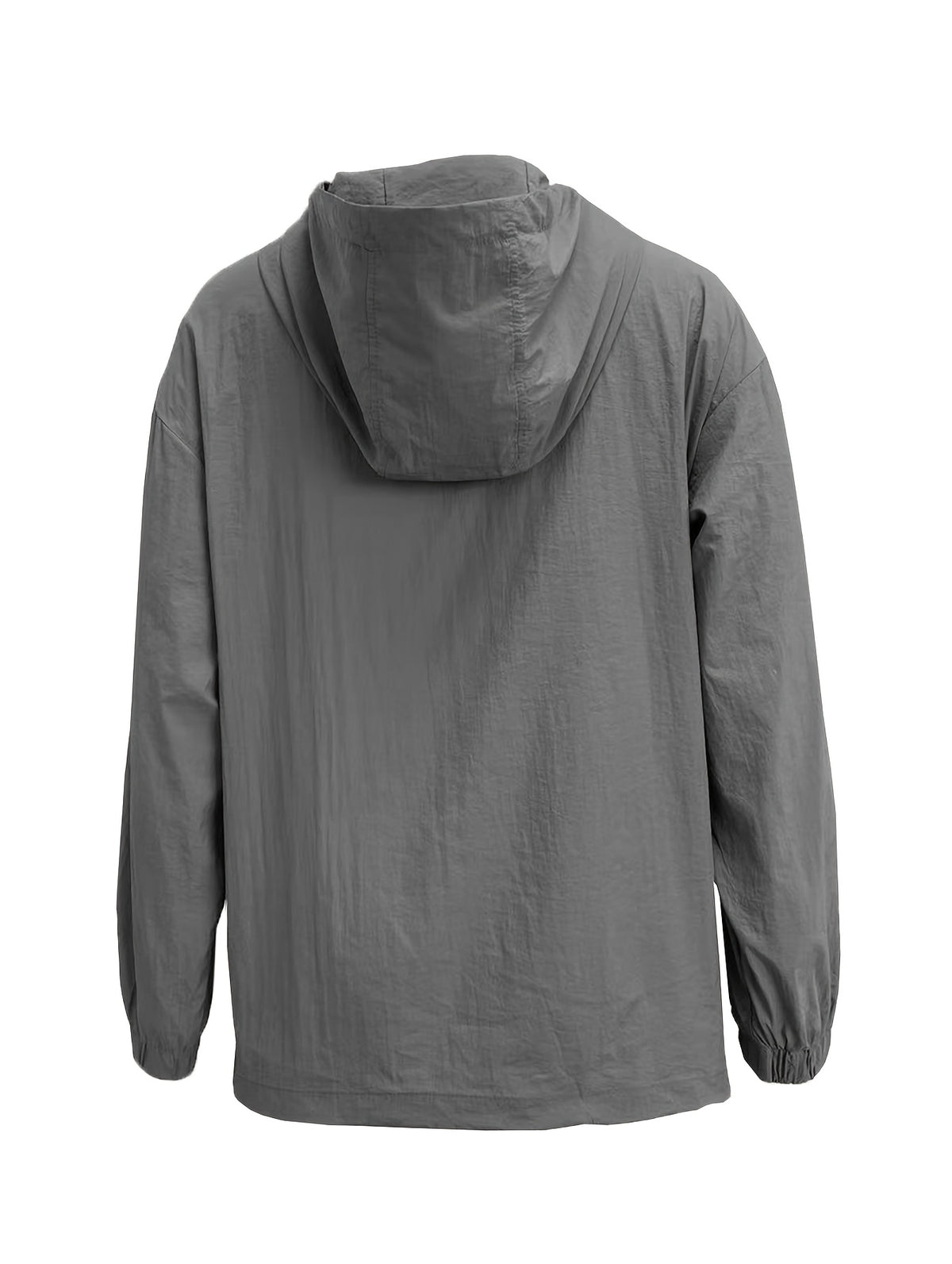 Casual Hooded Lightweight Jacket Top Women'S Easy Half-Zip Loose Pullover Outerwear Daily Commute Lazy Style Long Sleeve Top Versatile Drop Shoulder Outerwear Trendy Street Style Basic Style Long Sleeve Jacket [NS702] - Dark Gray