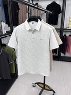 Minimalist Urban Short-Sleeve Polo Shirt for Portable Daily Commuting - White