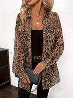 2026 Leopard Print Pattern Button-Up Shirt - Leopard Print