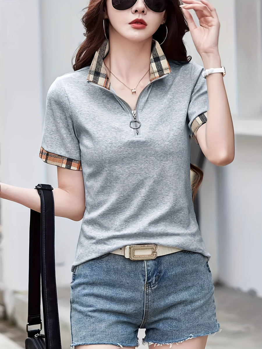 Women'S Fashion Casual Top - Grey
