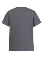 Heavyweight Men's 100% Pure Cotton Crew Neck Printed T-Shirt, a Stylish and Versatile High-Quality Top, an Essential for Daily Wear, Street Jogging, and Other Casual Outfits - Grey
