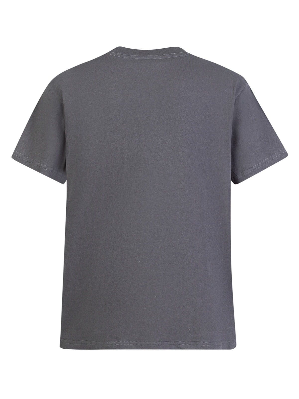 Heavyweight Men's 100% Pure Cotton Crew Neck Printed T-Shirt, a Stylish and Versatile High-Quality Top, an Essential for Daily Wear, Street Jogging, and Other Casual Outfits - Grey