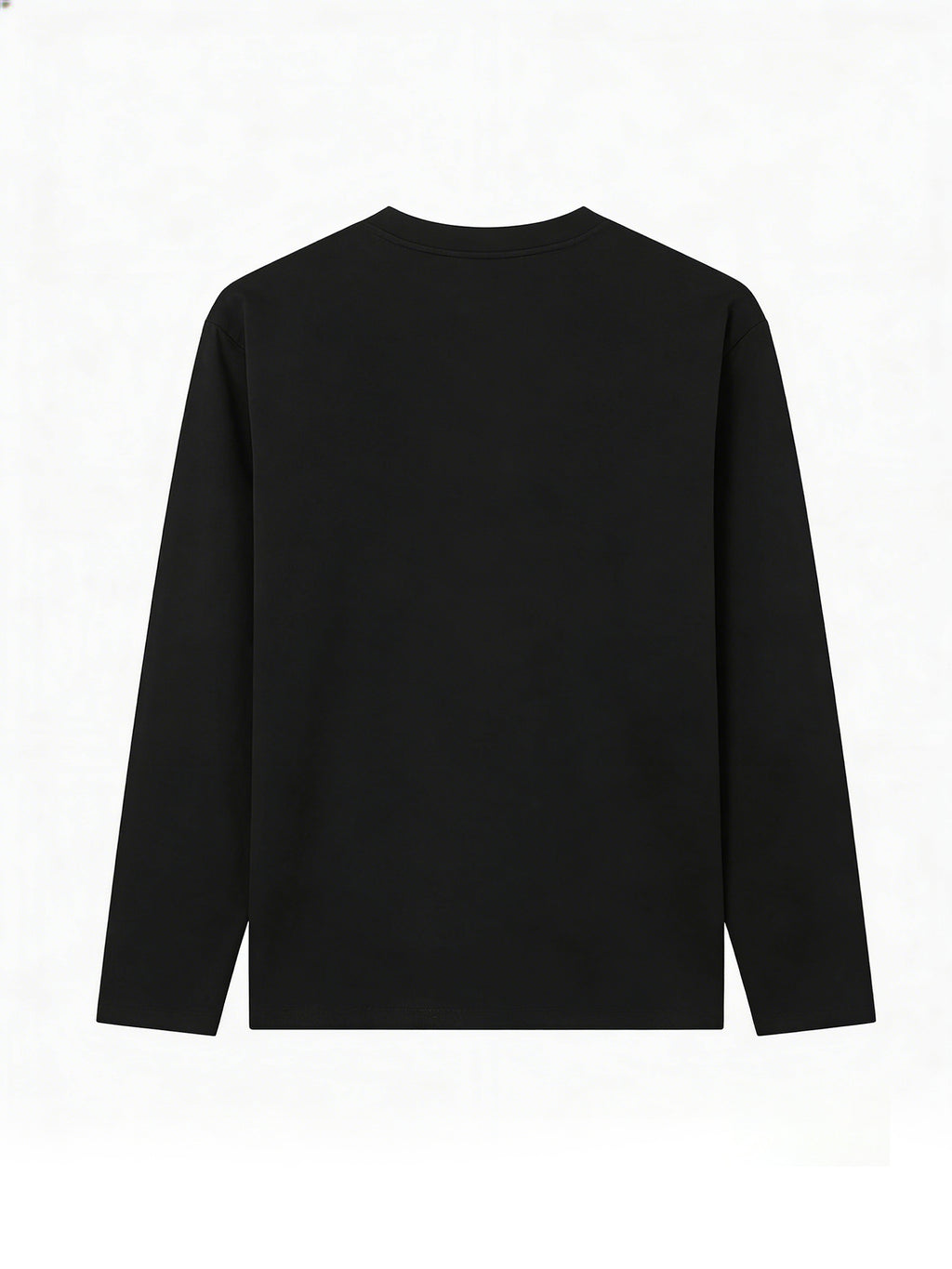 Women'S Fashion Casual Round Neck Long Sleeve T-Shirt, 100% with Lettered Stripe Pattern, Stylish Easy Comfortable Loose Fit - Black
