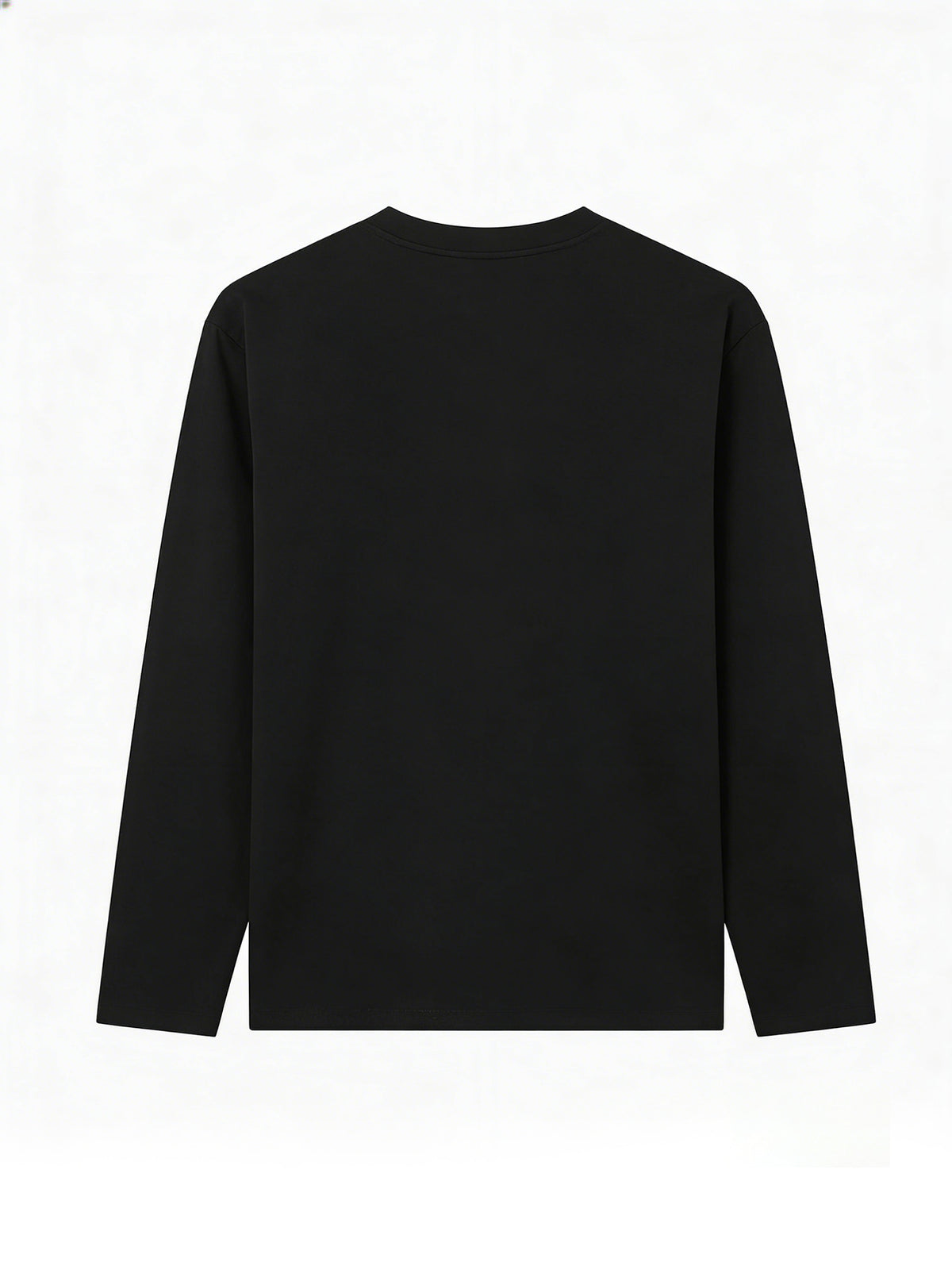 Women'S Fashion Casual Round Neck Long Sleeve T-Shirt, 100% with Lettered Stripe Pattern, Stylish Easy Comfortable Loose Fit - Black