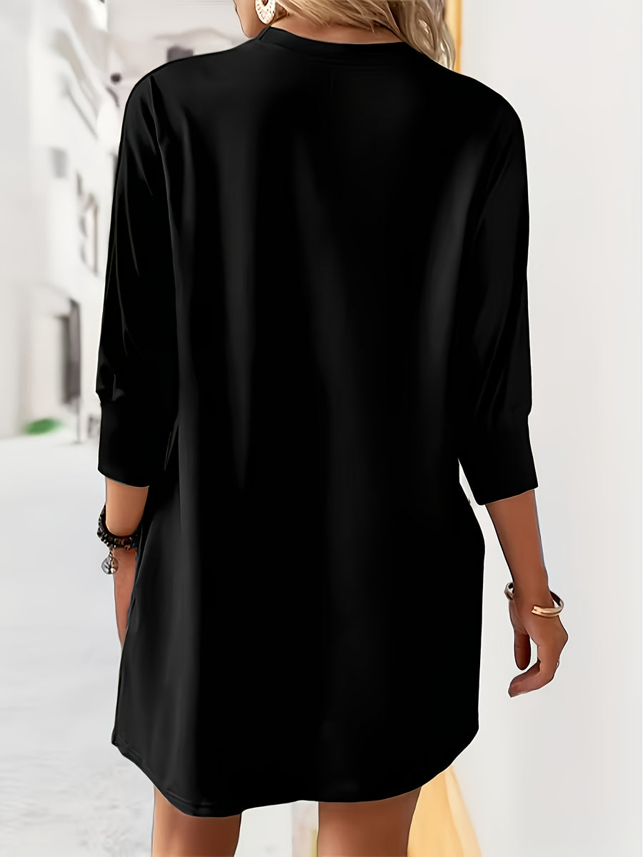 Women'S Fashion Dress - Black