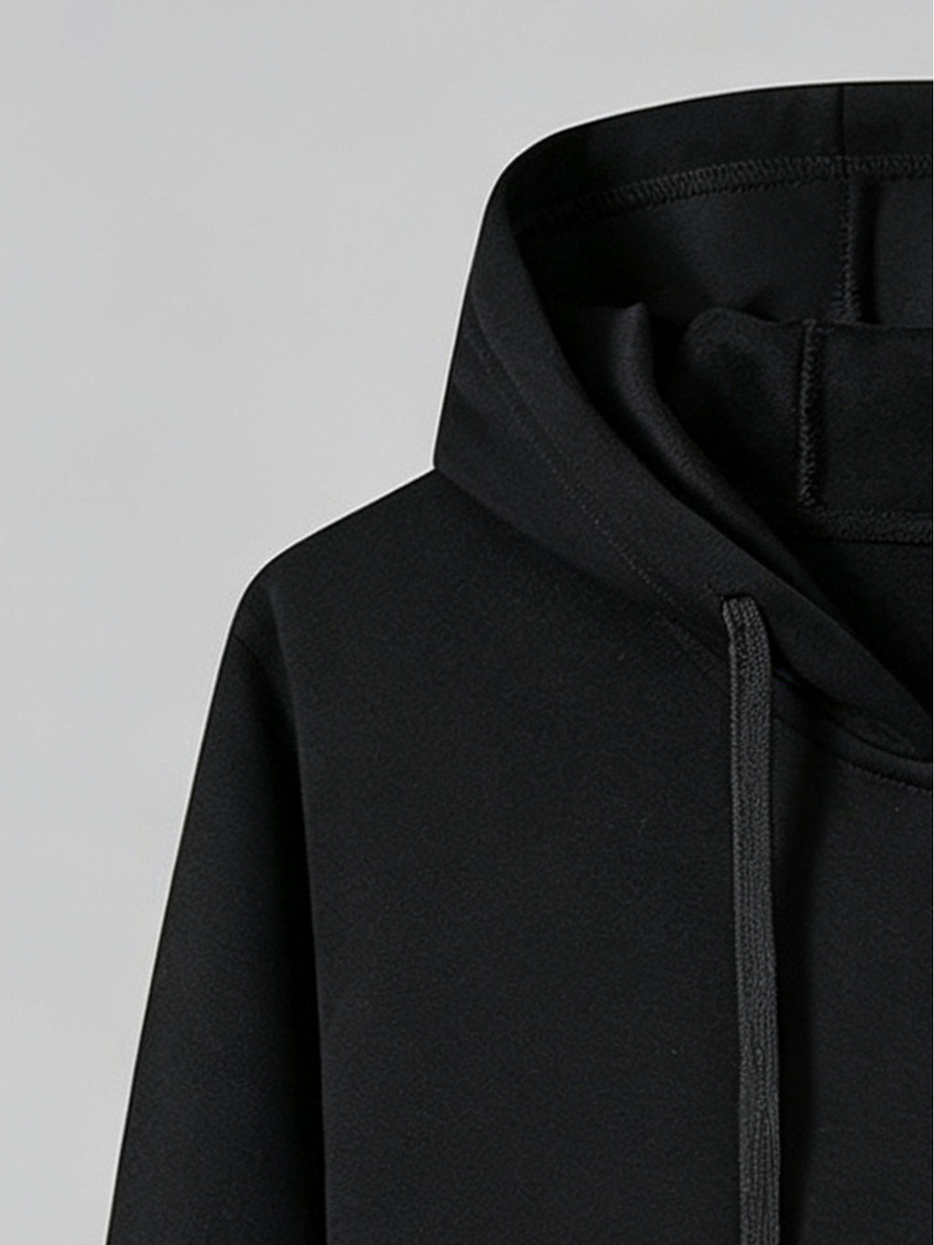 New Men'S Hoodie, Spring Autumn Fashion Casual Top Jacket, Hooded Zipper Athletic Glossy Sweatshirt - Black