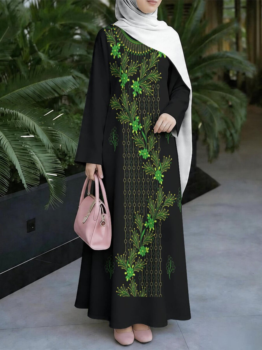 New Muslim Women's Fashion Arrival: Women's Dress, Classic Loose Fit, Middle Eastern Traditional Robe, Elegant Muslim Long Dress, Long Abaya. Restoring the Essence of Traditional Middle Eastern Robes, This Noble and Elegant Long Dress Is Suitable - Mixed colors