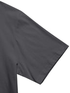 1%[Double-Sided Print]100% Men'S T-Shirt, Casual Versatile Base Layer, Comfortable Sports Top - Dark Gray