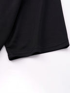 Men'S American Retro Letter Print New Arrival Comfortable Fashion Casual T-Shirt, Easy Care, Business Casual Style, Breathable, Comfortable, Ideal Top for Outdoor Sports - Black