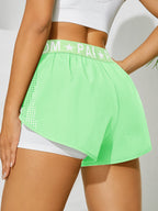 Women's Casual Yoga Sports Shorts - Light Green