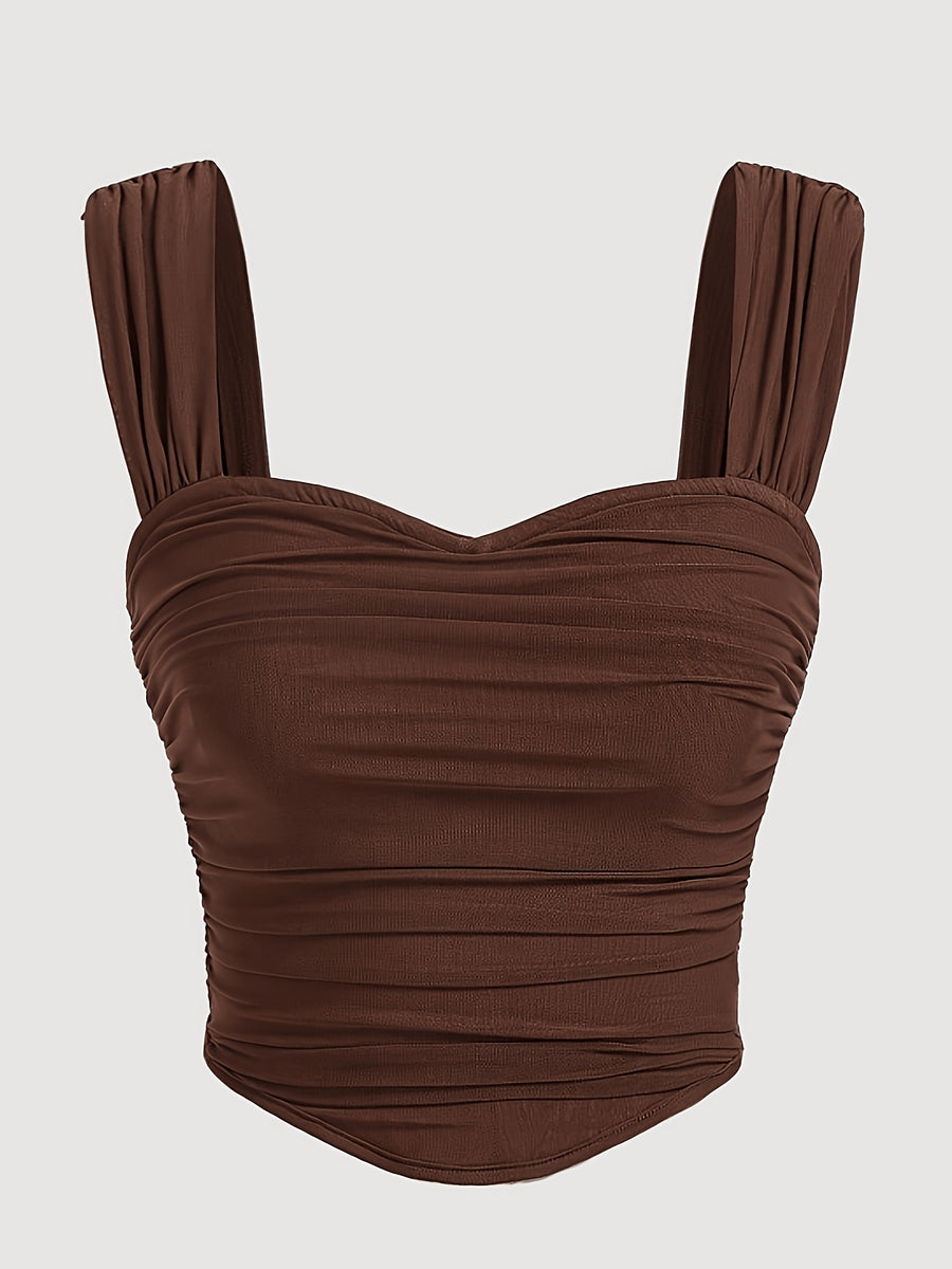 New Year | Slim Fit & Sexy | Trendy & Fashionable | for Home & Outings | New Women's Tank Top - Chocolate
