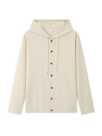 New Fall Winter Men'S Cardigan Hoodie - Button-Front Sporty Casual Sweatshirt, Soft And Comfortable, Versatile Streetwear Gentleman Top Winter Clothes for Men - Khaki