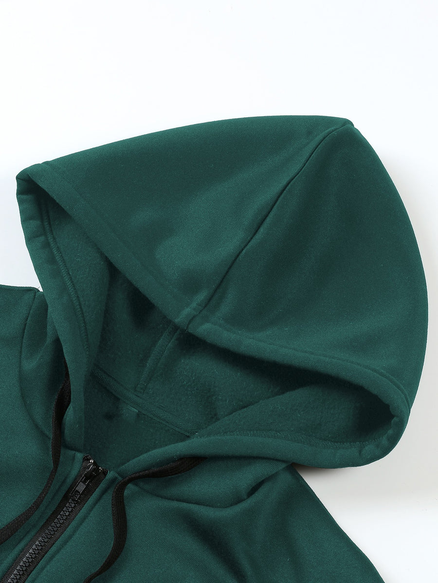 Licensed by Wb-Women'S Hoodie with Spidey Print-Spring And Autumn Casual Zip Hoodie, Fashion Sweatshirt, Spring And Autumn Vibrant Hoodie Zip Hoodie, Women'S - Green