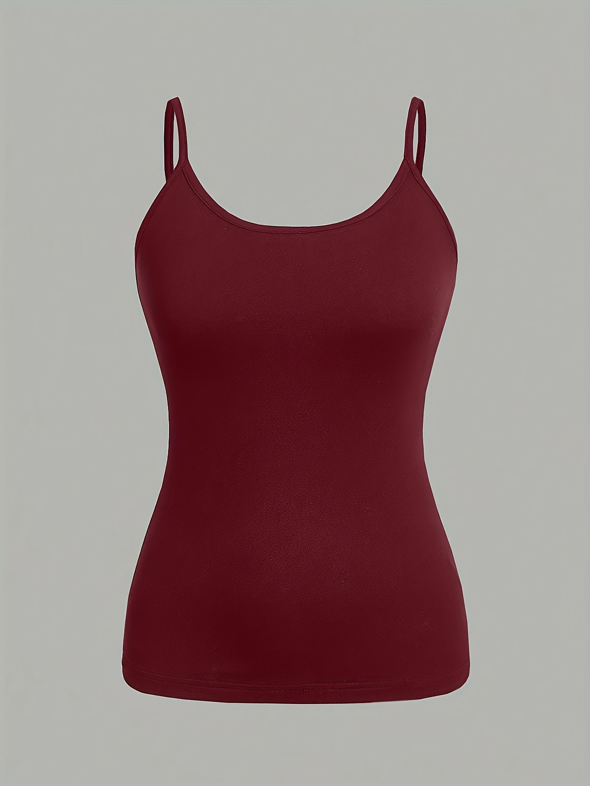 Fashion Women'S Camisole Vest Adjustable Buckle Style Women'S Clothing Sexy Lingerie 2pcs Set - Apricot+Burgundy
