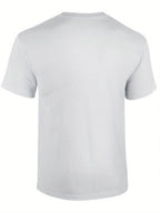 Unisex Taters Gonna Tate Graphic Print T-Shirt - Soft Slight Stretch , Casual Crew Neck, Short Sleeve, Regular Fit, Weekend Wear for Men - All-Season, Daily, and Casual Tee - White