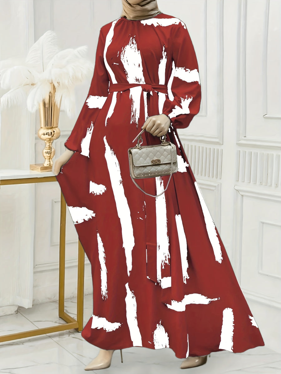 Women's Long Dress - Burgundy