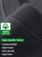 [Genghis Khan & Sue Dian] 2024 New Men'S Round Neck Long Sleeve T-Shirt Loose Plus Size Trendy Brand T-Shirt Spring Autumn Sweatshirt Base Layer Men'S C005-D - Dark Gray