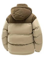 New Men'S Fall Winter Thick Corduroy Jacket Casual Warm Coat - Hooded Jacket, Removable Hood, Warm Winter Overcoat, Suitable for Casual And Formal Occasions, Easy Care Hand Wash Design, Winter Dress, Durable Material - Khaki 1