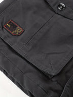 Men'S Fleece-Lined Thickened Jacket, Multi-Pocket Design, 100% Casual Outdoor Coat, Stand-Up Collar And Button Closure, Suitable for Autumn And Winter - Black