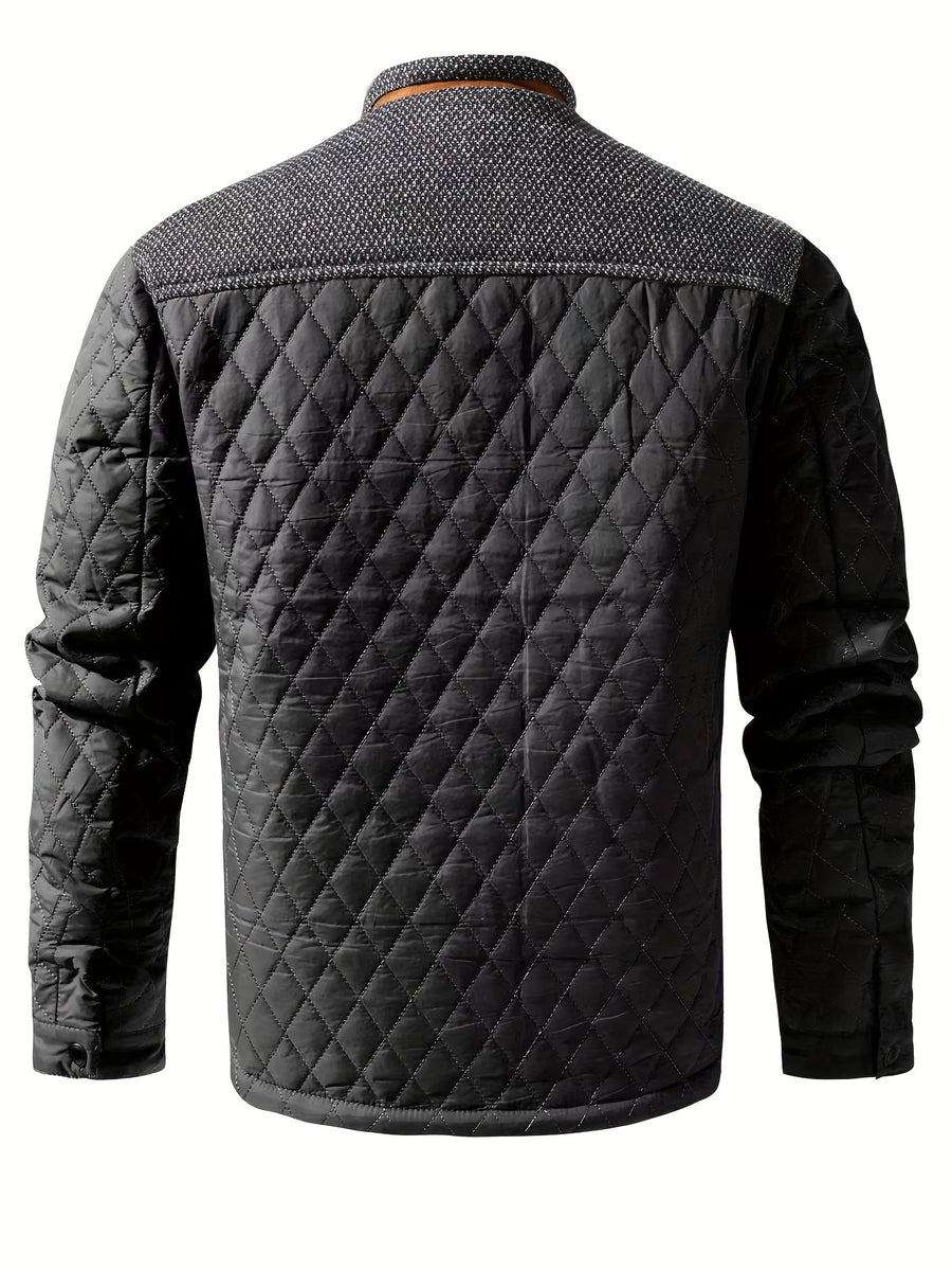 Men'S Winter Warmth Casual Jacket - Black