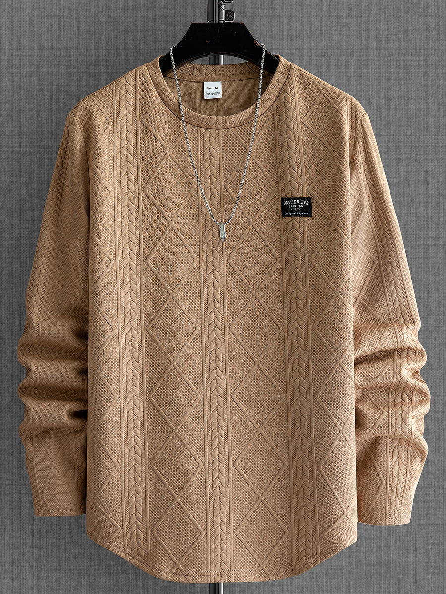 European And American Cross-Border Autumn New Men'S Casual Shirt - Khaki