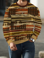 Men's Autumn/Winter New Arrival Long Sleeve Sweatshirt, Casual Streetwear Brand Men's Crew Neck Sweatshirt - Mixed colors