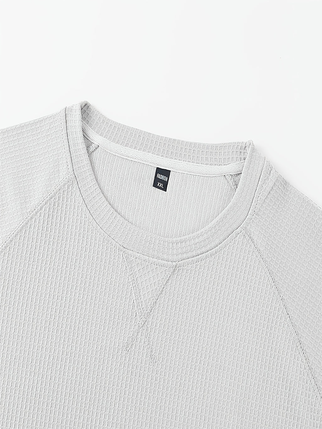 Men'S 2-pc Premium Textured T-Shirts, Casual Short Sleeve Waffle Knit And Jacquard Crew Neck Tees, Lightweight Solid Athletic Summer Tops, Breathable Workout Everyday Fashion Shirts for Men - White+black