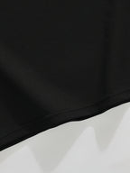 Men'S Waffle Half-Zip Polo Shirt, Casual Oversized Short Sleeve T-Shirt with Inspirational Print, Suitable for Street Style And Daily Wear - Black