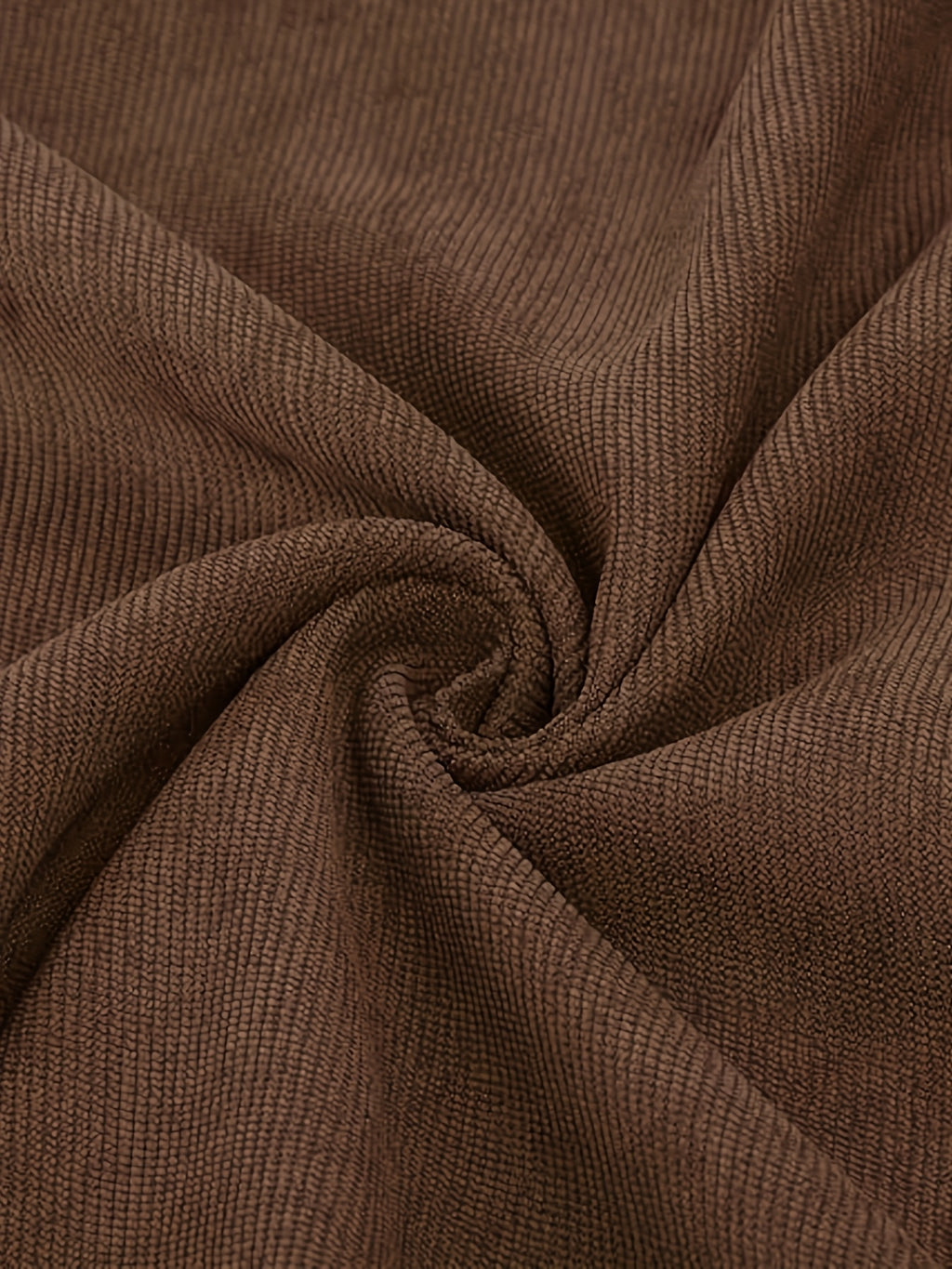 Women's Knee-Length Vintage Button-Waist A-Line Holiday Commute Corduroy Elegant Autumn/Winter Casual Skirt with Free Belt - Dark Brown