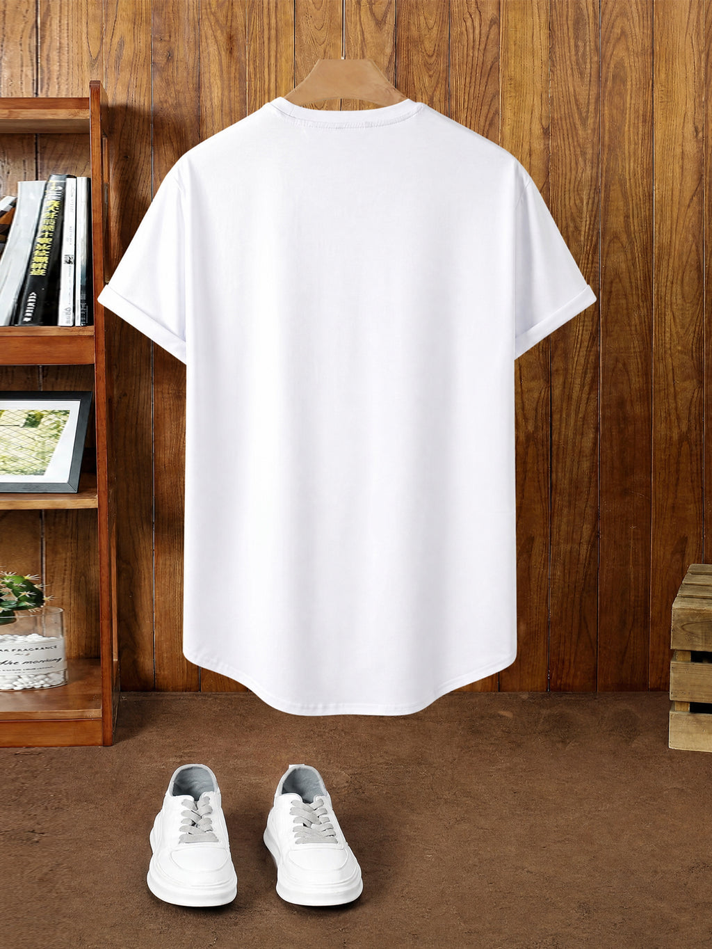 Men'S Short Sleeve T-Shirt - Lightweight Outdoor Casual Round Neck Tee, Basic Fit for All Outfits, Comfortable Movement with Adequate Sleeve Space, Breathable And Dry Fabric for Long Wear Without Stuffiness, Suitable for Short Trips, Commuting - White