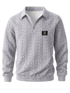 Men's Jacquard Sweatshirt - Grey