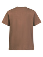 Heavyweight Men's 100% Pure Cotton Crew Neck Printed T-Shirt, a Stylish and Versatile High-Quality Top, an Essential for Daily Wear, Street Jogging, and Other Casual Outfits - Coffee Color