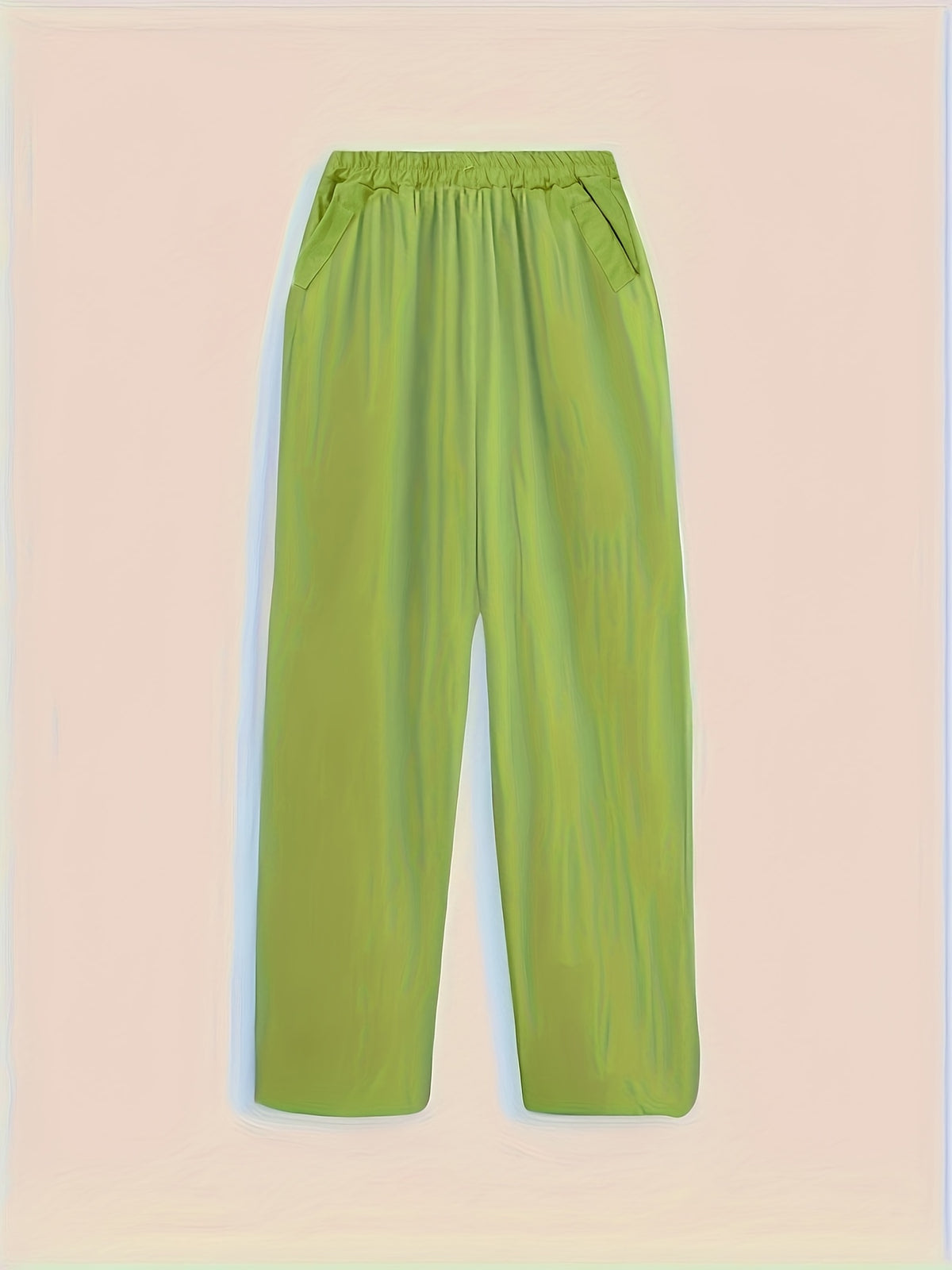 Women'S Spring And Summer Fashion Casual Solid-Color Trousers, Suitable for Beaches, Walking, And Parties - Grass Green