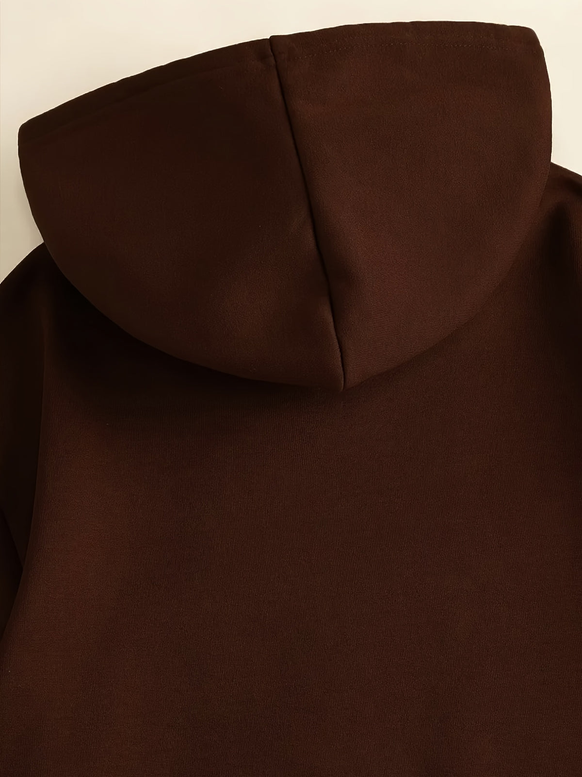 [Villa Le Water OBM] 2pcs Set MILANO Print Hooded Sweatshirt Men'S Loose Casual All-Match Pullover Long-Sleeve Hoodie - Brown+Dark Green