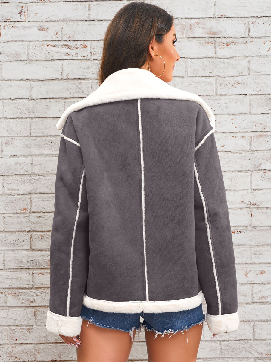 Lamb Women's Winter Coat - Dark Gray