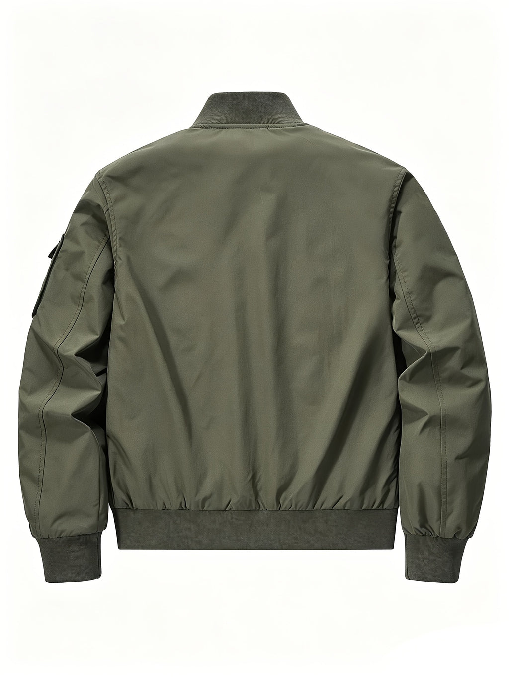 Outdoor Casual Loose Top Stand Collar Men'S Spring Autumn Men'S American 3D Pocket Flight Jacket Baseball Uniform Work Jacket Men - fern green