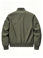 Outdoor Casual Loose Top Stand Collar Men'S Spring Autumn Men'S American 3D Pocket Flight Jacket Baseball Uniform Work Jacket Men - fern green