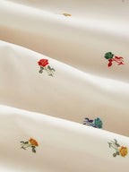 Women'S Multicolor Small Rose Floral Print Camisole Vacation Casual Elegant New Fashion Trend Dating Women'S Dress - Apricot