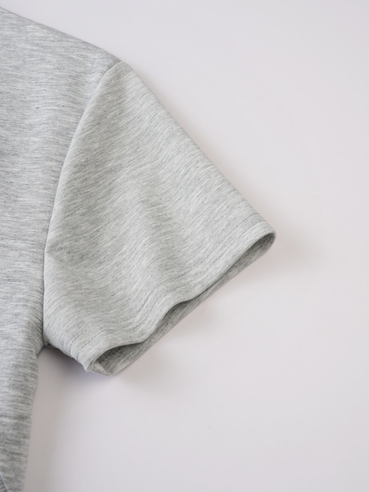 TX104 New Summer Loose-Fit Sporty Casual Outdoor Spliced Short-Sleeve T-Shirt Men's Top Sweatshirt for Vacation, Fishing, Outings, and Leisure - Light Grey