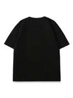 MIANZHI Men's Short Sleeve American Streetwear Brand T-Shirt, New Summer Loose Fit Casual 2-in-1 Look Half Sleeve Heavyweight Waffle Knit Fashion Outdoor Sports Top - Black