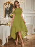 Women'S Evening Gown, Host Performance Dress, Bridesmaid Dress, Prom Evening Dress, Concert Performance Dress, Awards Ceremony Dress - Olive Green